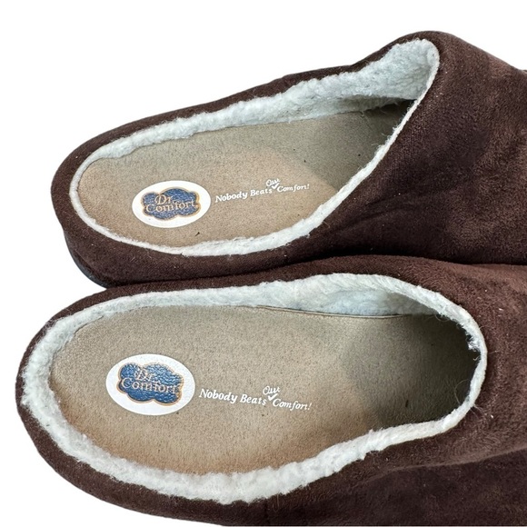 Dr. Comfort Brown Slip On Lounge Shoes Mens Size 10 - Picture 4 of 12